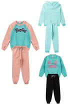 Kit 3 Conjuntos Infantil Azul Menina Inverno Kit 3 Conjuntos Infantil Azul Menina Inverno