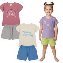 Kit 3 Conjuntos Infantil Verão Menina Menino Pronta Entrega Estampas Sortidas Kit 3 Conjuntos Infantil Verão Menina Menino Pronta Entrega Estampas Sortidas