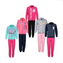 Kit 3 Conjuntos Moletom Flanelado Infantil Sortidos