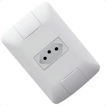 Kit 3 conjuntos tomada 2p+t 20a aria branco tramontina