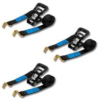 Kit 3 Conjunts Cinta e Catraca 1500kg 35mm 4m J Preto - Mave