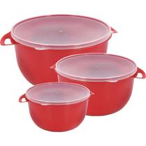 Kit 3 Conteineres Bacia Alimentos Organização Potes 11,5 L