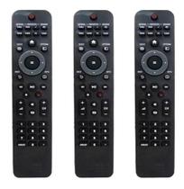 Kit 3 Controle Compatível Com Tv Philips 42pfl5604d/78 Kit 3 Controle Compatível Com Tv Philips 42pfl5604d/78