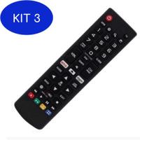 Kit 3 Controle Compativel Tv Smart 65Uj6585 70Uj6585 49Lj5500