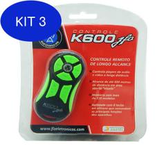 Kit 3 Controle Longa Distancia JFA K600 Preto/Verde