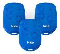 Kit 3 controle nice dig rf 3tb azul