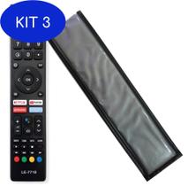 Kit 3 Controle Para Tv Philco Smart Gcbltv02Aibbt + Capa