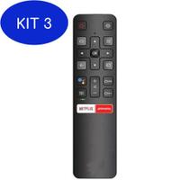 Kit 3 Controle Para Tv Semp Tcl 32S6500S 40S6500Fs 43S6500Fs - Vil