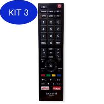 Kit 3 Controle Para Tv Toshiba Ct 8547 /32L5865 /43U5069 /49L5865