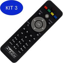 Kit 3 Controle Remoto Bluray Philips Bdp2180 / Bdp3200 / Bdp3380X