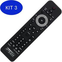 Kit 3 Controle Remoto Home Theater Philips Hts3531