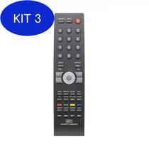 Kit 3 Controle Remoto para Aoc LCD Le42h057d 46h057d Tecla Service