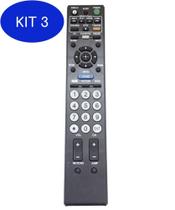 Kit 3 Controle Remoto Para TV Lcd Led Sony Bravia RM-Yd023 - MXT