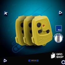 Kit 3 Controle Remoto Peccinin Portão Eletrônico 3c 433Mhz - AMARELO