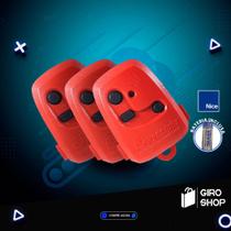 Kit 3 Controle Remoto Peccinin Portão Eletrônico 3c 433Mhz - VERMELHO Kit 3 Controle Remoto Peccinin Portão Eletrônico 3c 433Mhz - VERMELHO