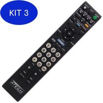 Kit 3 Controle Remoto TV LCD / LED Sony Bravia RM-YD023