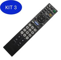 Kit 3 Controle Remoto Tv Lcd Led Sony Rm-Yd066 Kdl 32Bx425 40Bx425 - Vil
