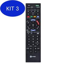 Kit 3 Controle Remoto Tv Lcd/Led Sony Smart Tv Rm-Yd101
