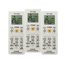 Kit 3 Controle Remoto Universal Ar Condicionado Vix 4000em1 Kit 3 Controle Remoto Universal Ar Condicionado Vix 4000em1