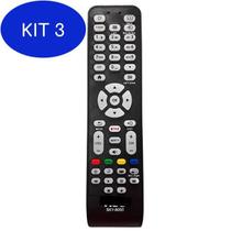 Kit 3 Controle Tv Aoc Smart Com Netflix