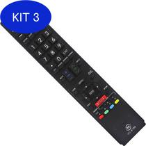 Kit 3 Controle Tv Led Sharp Aquos Todas Sharp Lcd Led Vc-8186