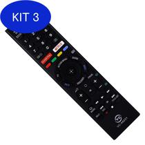 Kit 3 Controle Tv Led Sony G.Play Netflix 3D Rmt-Tz300A Rmttz300A