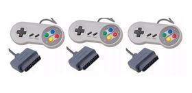 Kit 3 Controles Super Nintendo Snes Famicom Pronta Entrega