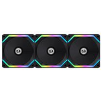 Kit 3 cooler 120mmx25mm argb lian li uni fan sl120 redragon spec preto - uf-sl120-3b si