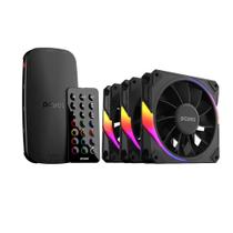 Kit 3 Cooler + Controladora Argb 120mm Pcyes Sangue Frio 3 L LED RGB Kit 3 Cooler + Controladora Argb 120mm Pcyes Sangue Frio 3 L LED RGB