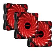 Kit 3 Cooler Fan High Quality 16 Leds (Escolha o seu) 120mm Gabinete Pc Gamer Ventoinha