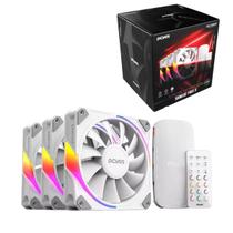 Kit 3 Cooler Fan Sangue Frio Pcyes 3 Argb White Ghost 120mm Led Rgb K3ARGBSF3WGBR