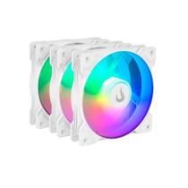 Kit 3 Coolers 120mm Rise Mode X - LED ARGB - Branco - RM-XLD-02-ARGB