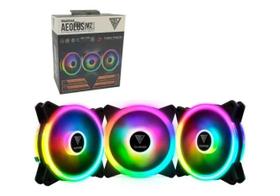 Kit 3 Coolers Fans Pc Gamer Gamdias RGB Aelous 120mm Lite - M2-1203 Kit 3 Coolers Fans Pc Gamer Gamdias RGB Aelous 120mm Lite - M2-1203