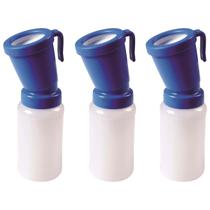Kit 3 Copo Para Desinfetar Úbere Sem Retorno De Líquido Aplicador Dipping Azul Teto Vaca Leite Ordenha