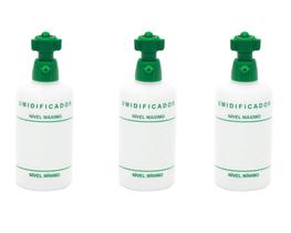 Kit 3 Copo Recipiente frasco 250ml umidificador para bala de oxigênio anvisa Kit 3 Copo Recipiente frasco 250ml umidificador para bala de oxigênio anvisa