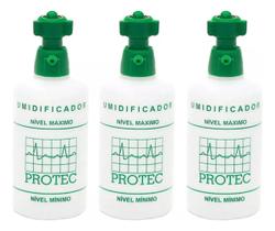 Kit 3 Copo Umidificador Para Oxigênio Frasco 250Ml Protec Kit 3 Copo Umidificador Para Oxigênio Frasco 250Ml Protec