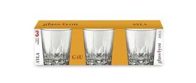 Kit 3 copos baixo vidro Egipcio 300ml Whisky Drink Campari - Glass4you