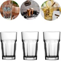 Kit 3 Copos Casablanca Vidro Premium 360ml Sete Estrelas