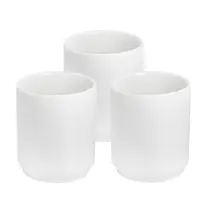 Kit 3 copos de porcelana 150 ml copo de louça copinhos café