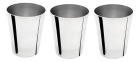 Kit 3 Copos HAVAÍ Cônico De Alumínio Reforçado 360ml - CP08