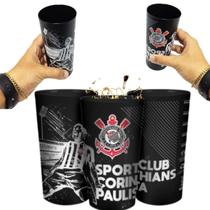 Kit 3 Copos Plástico Premium Grande Sport Clube Corinthians