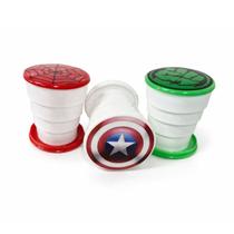 Kit 3 Copos Retráteis Heróis 150ml Lembrancinha