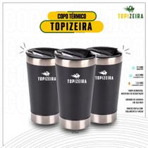 KIT 3 Copos Térmicos Cerveja Chopp Café 473 ML -Tampa e Abridor- Topizeira Original