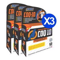 Kit 3 CoQ-10 Coenzima Q10 200mg Arnold Nutrition 60 Softgels