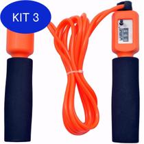 Kit 3 Corda de Pular com Contador Analogico - LiveUP