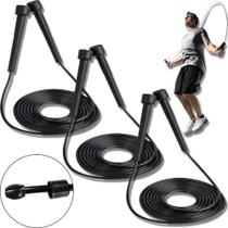Kit 3 Corda De Pular Profissional Exercício Funcional Treino Em Casa