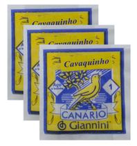 Kit 3 Cordas Avulsa Cavaco 1 Ré - Giannini