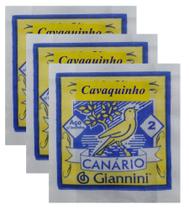 Kit 3 Cordas Avulsa Cavaco 2 Si - Giannini