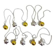 Kit 3 Cordões Dourado Bolas Estrela 2,3m Pendente Enfeite Kit 3 Cordões Dourado Bolas Estrela 2,3m Pendente Enfeite