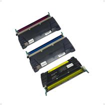 Kit 3 Cores Cartucho Toner Compativel Lexmark C746 C748 X746
